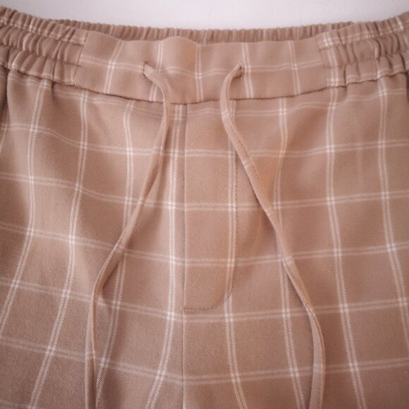 2/$30.00 - Old Navy Petite Ladies Tan & Beige Tie & Elastic Waist Lounge Pants - Picture 6 of 11